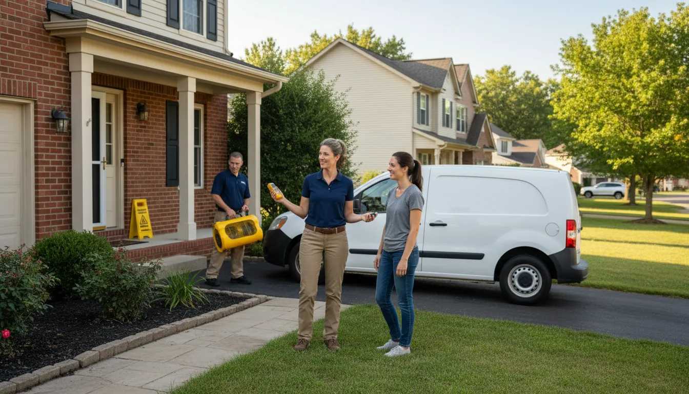 Water restoration image for Dehumidification And Cleanup Services in Turpin, OK